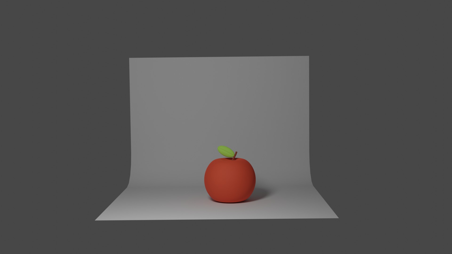 3D CG のりんご